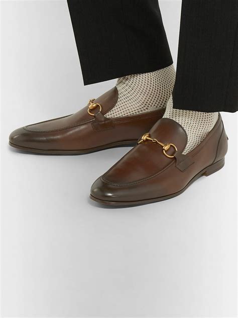 gucci jordaan loafers brown